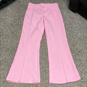 Vintage 70s polyester Pink bell bottom Pants